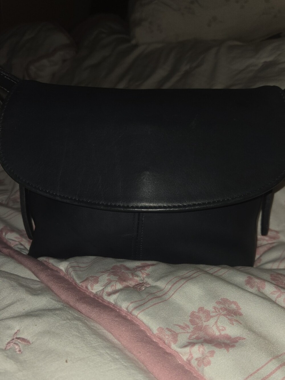 NAVY BLUE Leather Women’s Crossbody Bag